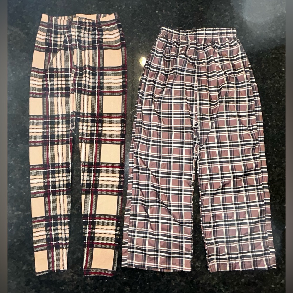 SHEIN Plaid Pants Bundle, Size 10 Kids